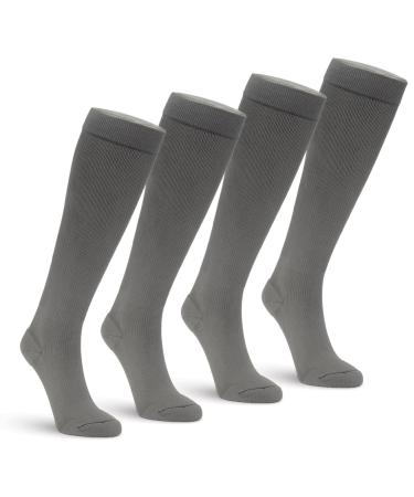 EXTREMIT-EASE Unisex Compression Socks 10-20 mmHg Light Liner L Grey