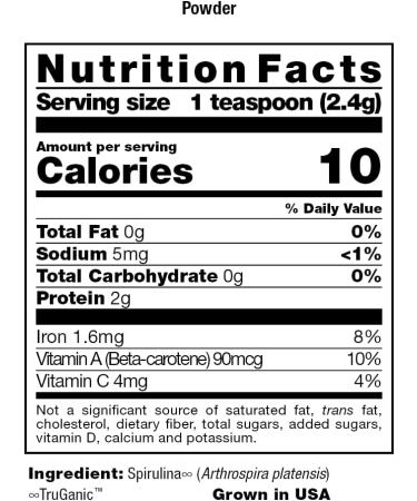 HealthForce Superfoods Spirulina Manna - 16 oz Powder | Pure & Organic Superfood - Buy Online on GoSupps.com