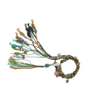 Oralgo's handmade Tibetan pearl bracelet unique ethnic style traditional handmade ethnic bracelet jewelry for women and men