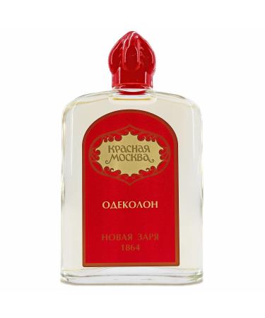 Krasnaya Moskva Red Moscow Cologne Glass Bottle by Novaya Zarya US Imported Seller - 100 ml - 3.4 fl oz - Fresh Floral Scents - Best Gift for Him - Buy Online on GoSupps.com