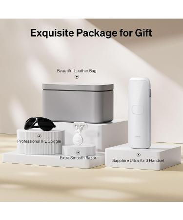 Ulike Laser Hair Removal Air 3 IPL with Sapphire Ice-Cooling System - Painless & Long-Lasting Results for Men and Women - Body & Face Hair Removal at Home - Buy Online on GoSupps.com