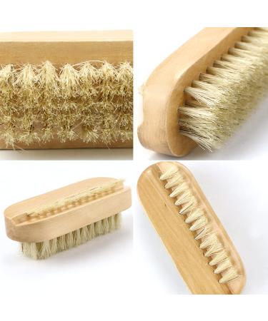 Acmer 4 Pack Wooden Nail Cleaning Brush - Double Sided Scrub Cleaner for Manicure Pedicure - Hand Scrubbing Brush for Men and Women - Buy Online on GoSupps.com