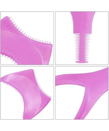 Mascara Guard For Eyelashes Eyelash Guard Reusable Mascara Guard Tool Eyelash Comb Handheld Mascara Guard Eyelashes Tool for Beginners Upper And Lower Eyelashes Hot Pink - Buy Online on GoSupps.com