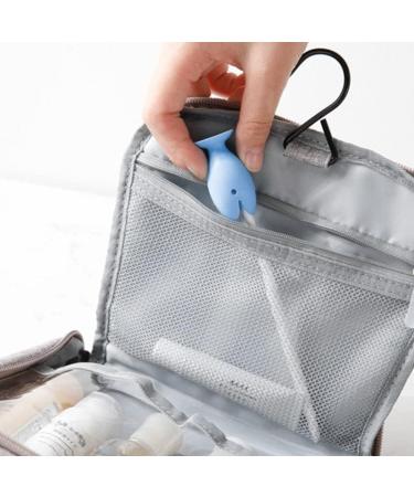 Mini Fish Toothbrush Holder - 6 Pcs Standing Toothbrush Cover Caps with Suction Cup - Buy Online on GoSupps.com