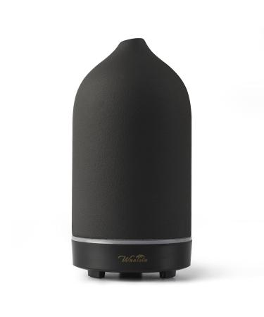Wanlola Essential Oil Diffuser,Ceramic Diffuser,120ml Aromatherapy Diffuser with Waterless Auto-Off Function for Home Office Room(Black) - Buy Online on GoSupps.com