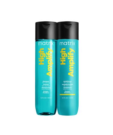 Matrix High Amplify Volumizing Shampoo & Conditioner Set | Instant Lift & Lasting Volume | Silicone-Free | For Fine or Thin Hair | Packaging May Vary 10.1 Fl Oz (Pack of 2)