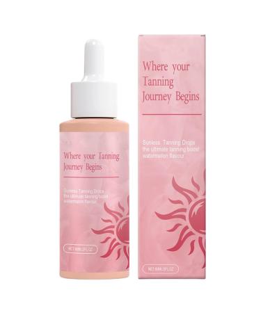 G n rique Tanning Drops 60 ml Moisturizing -Tanner Hydrating Sun Drops Natural Bronze Glow Nourishing Gradual Tan Liquid Face Sunkissed Complexion Enhancer for All Skin Types