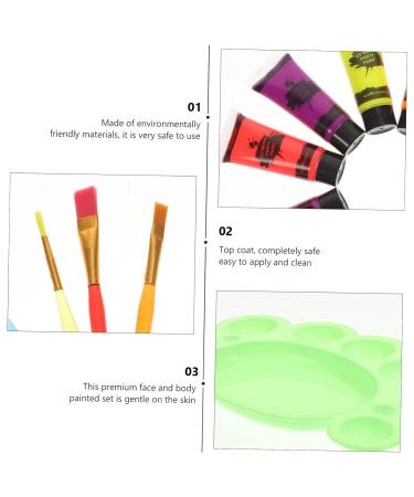 Shop Neon Halloween Face Paint Set | Fluorescent Body Makeup for Parties & Masquerades - International Shipping Available - Buy Online on GoSupps.com