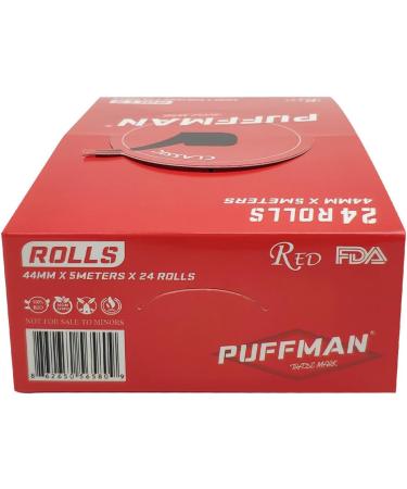 Puffman Rolls - White Rice Paper 5m x 44mm (Box of 24 Rolls) - Buy Online on GoSupps.com