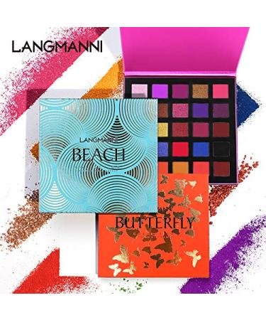 25 Colors Glitter Sequin Palette | Long-lasting Matte Eyeshadow Powder | Intense Smokey & Colorful Shades | International Shipping Available - Buy Online on GoSupps.com