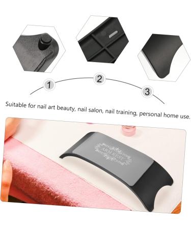 Healvian Nail Art Silicone Hand Pillow Manicure Arm Pillow Arm Rest Manicure Tools Cuddle Pillow for Women Desk Arm Support Nail Art Mat Holder Hand Rest Cushion Hand Cushion Abc Compound 22.2x7cm Black - Buy Online on GoSupps.com