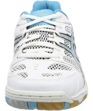 Asics GEL-TACTIC Women's Volleyball Shoes - 43.5 EU - White Silver Blue - International Shipping Available - Buy Online on GoSupps.com