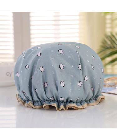 Reusable Waterproof Shower Hoods for Women & Girls - 2-Pack Blue & Pink | Perfect for Spa & Salon - Buy Online on GoSupps.com