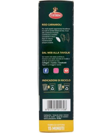  Italian Gourmet E.R. Curtiriso Carnaroli Rice 100% Italian rice ideal for risottos cooking time 15 minutes 1 kg pack + Italian Gourmet Tomato Pulp box 400 g - Buy Online on GoSupps.com