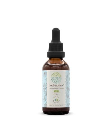 HerbEra Pulmonix B60 Alcohol-Free Extract, Concentrated Liquid Drops Astragalus Root, Red Sage Leaf, Garlic Bulb, Echinacea Root, Lobelia Herb. Wildcrafted: Umckaloabo Root. Lung Congestion 2 Oz 2 Fl Oz (Pack of 1)