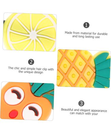 FOMIYES 4 Sets Hair Accessories Cartoon Hairpin Hair Clip for Girls Cartoon Hair Clips for Girls Women Hair Clip Girls Hair Clips Barrettes Hair Barrettes Hair Pins Miss Bang Clip Fruit - Buy Online on GoSupps.com