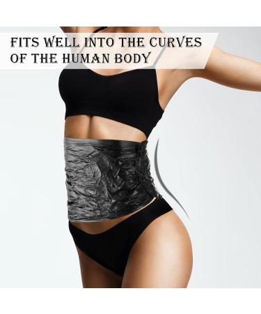 60m Black Osmotic Plastic Body Wrap for Workout and Cellulite Reduction - Thermal Film Cellulite Power Wrap (1 Roll) - Buy Online on GoSupps.com