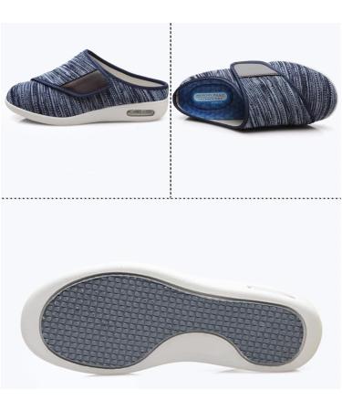 Extra Wide Diabetic Shoes for Swollen Feet - Adjustable Breathable Antiskid Walking Shoes for Fasciitis Bunions & Arthritis - Size 8.5 Gris - Buy Online on GoSupps.com