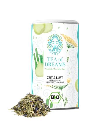 Tea of Dreams Organic Herbal Tea | Time & Air | Natural Herbal Tea Blend | Loose Tea | 45g