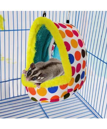 Litewoo Large Parrot Bird Bed Hammock - Winter Warm Plush Nest Toy for Conure, Lovebird, Parakeet, Cockatiel, Chinchilla, Guinea Pig, Squirrel - Cage Accessory - Buy Online on GoSupps.com