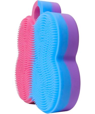 Facial Cleansing Brush Remove Dead Skin Facial Brush Silicone Face Brush Pink Purple - Buy Online on GoSupps.com