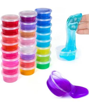 XINGLIAN 50 Pack 4 Ounce Clear Slime Foam Ball Storage Containers - DIY Craft Making Supplies - Buy Online on GoSupps.com