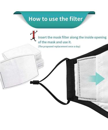 100 PCS PM2.5 Activated Carbon Filters - 5 Layer Anti Haze Filter Paper - Buy Online on GoSupps.com