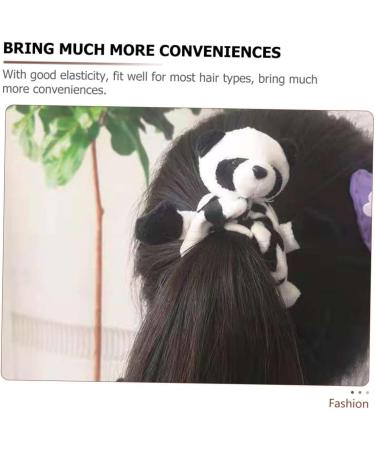 minkissy Panda Hair Band Hair Bun Rope Head Bands for Womens Hair Cute Animal Scrunchies Hair Ties for Women Towel Microfiber Scrunchie Hair Bands for Women Ponytail Cloth Miss Elasticity - Buy Online on GoSupps.com