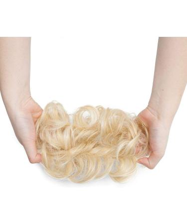 Gold Blonde Mix Hair Bun Extension | Curly Wavy Scrunchies for Women | Updo Ponytail Chignon | Hair Accessories - 30g - Buy Online on GoSupps.com