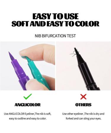 HANDAIYAN Purple Liquid Eyeliner - Long Lasting, Waterproof & Highly Pigmented | Smudge-Proof Coloured Eye Pencil - Gift for Christmas - Buy Online on GoSupps.com