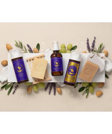 Organic Lavender Spa Gift Set for Women and Men - Ancient Greek Remedy Skin Care with Body Oil, Face Cream, Foot Lotion, and Soap Bars - Buy Online on GoSupps.com