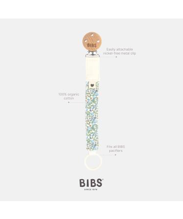 Bibs Pacifier Clip - Organic Cotton Cherry Nipple Danish Design for 0-36 Months | Eloise Ivory - Buy Online on GoSupps.com