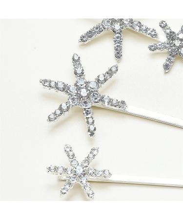 Limtula Lovely Hair Clip for Girls -slip Hair Barrettes for Teenagers Star Shape Hot Girls One Word Hair Pin Silver - Buy Online on GoSupps.com