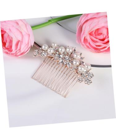 minkissy Bridal Hair Accessories Pretty Occasion Hair Accessories Hair Clips Women Wedding Rhinestone Hair Clip Rose Gold Hoop Hair Accessories Pearls European and American Bride Hair Dryer - Buy Online on GoSupps.com