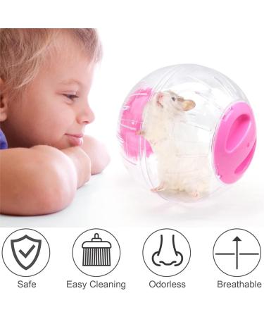 2 Pieces Hamster Balls Small Animal Exercise Balls Transparent Hamster Balls Running Wheel Cute Jogging Balls Toys for Relieves Boredom and Increases Activity - Buy Online on GoSupps.com
