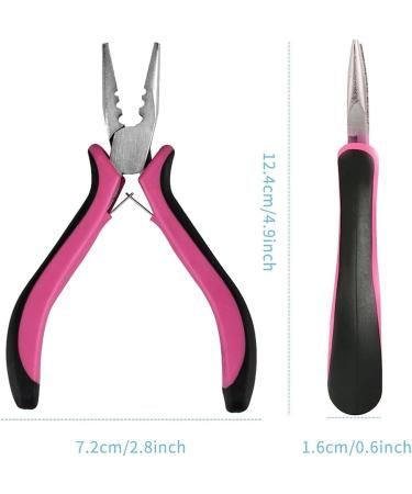 Remover Plier Hair Capsules Tongs 3 Holes Mini Plier for Micro Nano Ring Hair Extensions Applicates 1Pc Hair Extension Pliers Hair Extension Pliers (Color : Red-01) - Buy Online on GoSupps.com