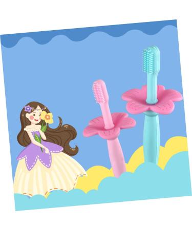 Frcolor Silicone Baby Toothbrush - 1 Pack Pink | Infant Oral Care & Training Toothbrush - Buy Online on GoSupps.com