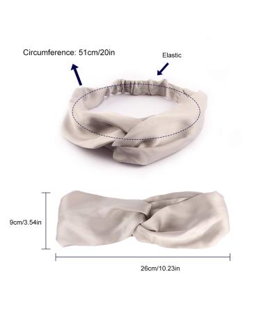 Driew Satin Headbands for Women - Pack of 5, 5 Colors - Buy Online on GoSupps.com