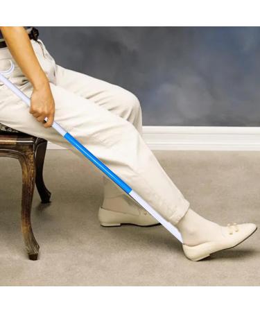 Joberio Multifunction Socks with Shoe Open Function | Adjustable Dressing Hooks for Pregnant Women - Blue & White - Buy Online on GoSupps.com