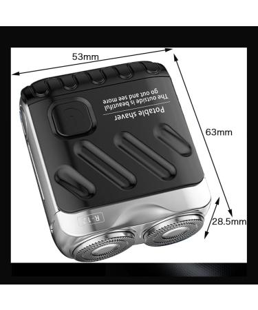 Mini Electric Explosive Shaver Portable Electric Shaver for Men Rechargeable Dual Blade Razor Waterproof USB Fast Charging Compact Travel Size Cordless Face Shaver with LED Power Display (Orange) - Buy Online on GoSupps.com