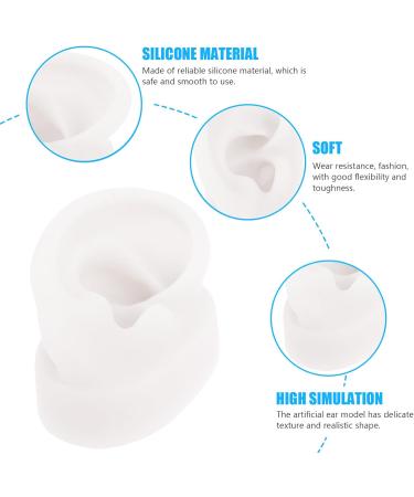 Lurrose Silicone Ear Model for Piercing Practice | Fake Human Ear Display for Acupuncture & Jewelry Teaching - Buy Online on GoSupps.com