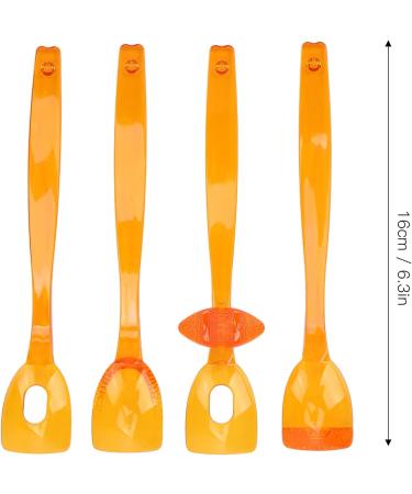 Buy Tongue Muscle Trainer Set - 4-Piece Rehabilitation Training for Teens | Speech Aid & Lip-Tongue Training Spoon - Orange - Buy Online on GoSupps.com