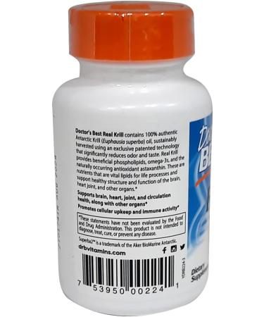 Doctor's Best Real Krill 350mg 60 kaps. - Buy Online on GoSupps.com