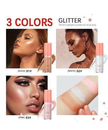 Polvo De Hadas Body Brightens Powder Highlighter - Natural Three-dimensional Face Blusher - 3 Colors - Buy Online on GoSupps.com