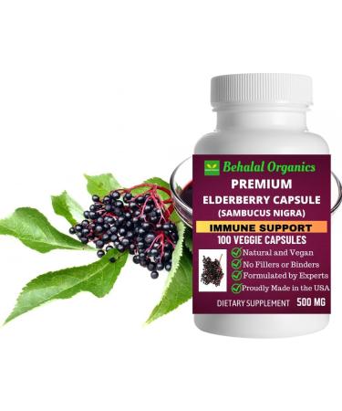 Behalal Organics Elderberry Quick Release Capsules - Buy Online on GoSupps.com