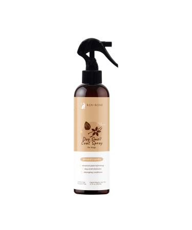 kin+kind Dog Deodorizing Spray (12 fl oz) - Pet Odor Eliminator - Safe, Natural Formula with Aloe - Made in USA Almond+Vanilla