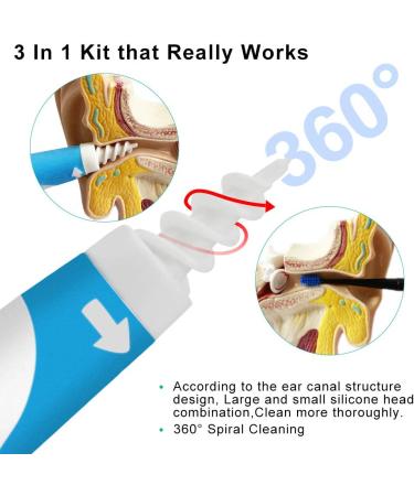 Q-Grips Earwax Remover - Silicone Ear Cleaner Tool with 16 Replacement Tips - Buy Online on GoSupps.com