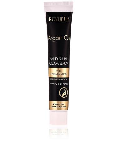 Revuele Argan Oil Hand And Nail Cream-Serum Oxygen Infusion Cell Regeneration. Normal Dry and Sensitive Skin