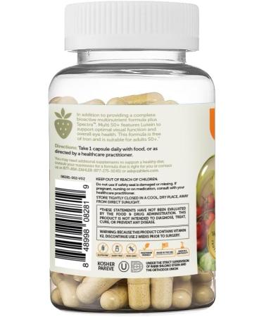 Zahler Multivitamin 50+ Iron-Free Formula + Lutein for Eye Health 60 Capsules. - Buy Online on GoSupps.com