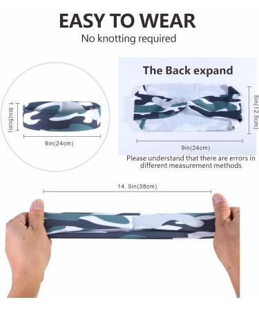 Buy Bynccea Sports Frontal Ligaments - Elastic Welding Tape Hair Bands for Men & Women | Slip-proof Yoga Running & Fitness Accessories in Black White Gray Blue Camouflage - Buy Online on GoSupps.com